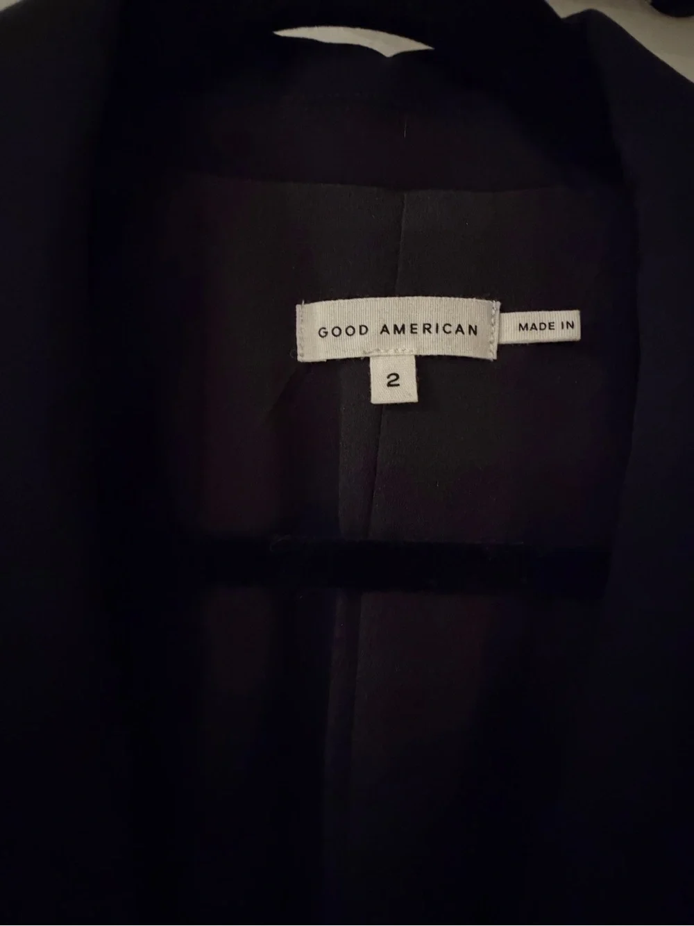 Good American NWOT Women's Black Fitted Blazer - Picture 5 of 5